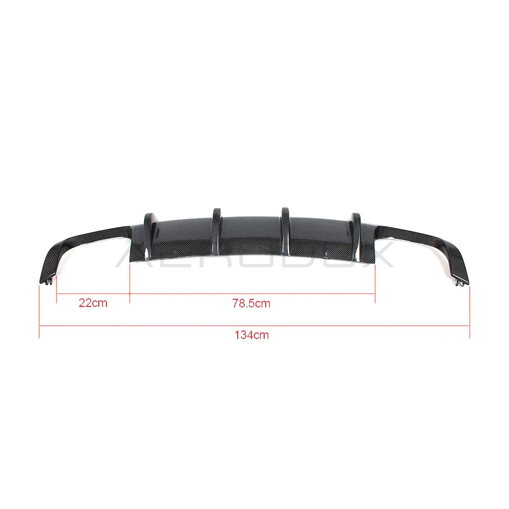 Volkswagen Scirocco R Carbon Fiber Rear Diffuser (Quad exhaust)