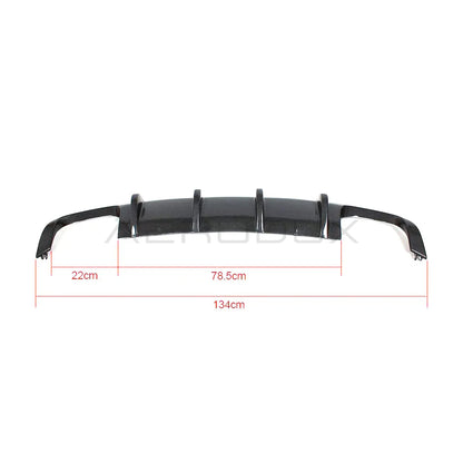 Volkswagen Scirocco R Carbon Fiber Rear Diffuser (Quad exhaust)